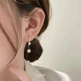 ショートチェーンハートフープピアス【小さめ クリッカータイプ】 | LUPIS | 詳細画像5 