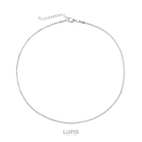 シルバー | クリスクロスチェーンネックレス | LUPIS