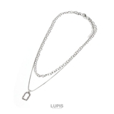 変形メタル2連チェーンネックレス | LUPIS | 詳細画像4 