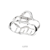 シルバー | ≪小さめ≫もこもこラインメタルバンスクリップ  | LUPIS