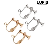 ネジ式イヤリングパーツ平皿カン付き  | LUPIS | 詳細画像1 