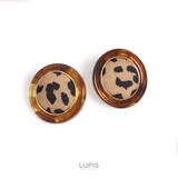 レオパード柄サークルボタンピアス【S925ポスト】 | LUPIS | 詳細画像6