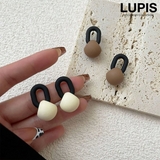オーバル×ボールマットカラーピアス【S925ポスト】 | LUPIS | 詳細画像1