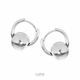 シルバー | メタルボール×フープピアス | LUPIS