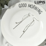 ウェーブ×ロングバーフックピアス【長め】 | LUPIS | 詳細画像1