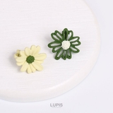 バイカラーフラワーイヤリング【クリップ式】 | LUPIS | 詳細画像6