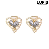 パール×ビジューハートイヤリング【クリップ式】 | LUPIS | 詳細画像1