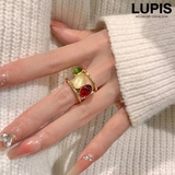 カラービジューワイドリング | LUPIS | 詳細画像1