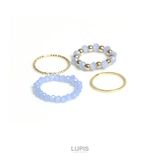 ビーズ×メタルリングセット【4本セット】 | LUPIS | 詳細画像3 