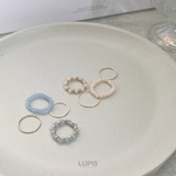 ビーズ×メタルリングセット【4本セット】 | LUPIS | 詳細画像6 