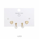 パールハートピアスセット【3種セット】 | LUPIS | 詳細画像6
