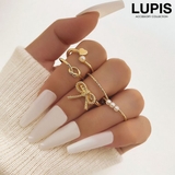 リボンリングセット【5本セット】 | LUPIS | 詳細画像1