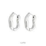 シルバー | ニュアンスメタルフープピアス | LUPIS