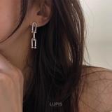 3連U字チェーンピアス【S925ポスト】 | LUPIS | 詳細画像3