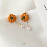かぼちゃ×パールバックキャッチピアス【S925ポスト】 | LUPIS | 詳細画像6 