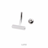 【14G】スクエアバーバナナバーベルボディピアス・へそピアス | LUPIS | 詳細画像4