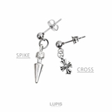 ≪1個入/片耳用≫クロス×スパイクアンティークピアス | LUPIS | 詳細画像4 