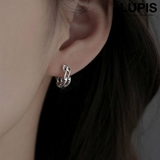 ダブルツイストラインフープピアス | LUPIS | 詳細画像1