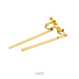 スクエアバーロングイヤリング【ネジバネ式】 | LUPIS | 詳細画像4