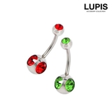 【14G】ジュエルバナナバーベルボディピアス へそピアス | LUPIS | 詳細画像4 