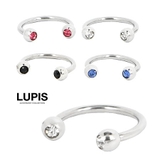 ダブルジュエルサーキュルボディピアス | LUPIS | 詳細画像2 
