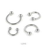 【14G】シルバーシンプルサーキュラーバーベルボディピアス | LUPIS | 詳細画像3 