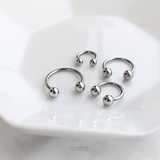 【14G】シルバーシンプルサーキュラーバーベルボディピアス | LUPIS | 詳細画像6 