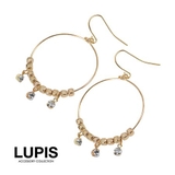 ゴールドビーズチャームフープピアス  | LUPIS | 詳細画像3 
