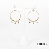 ゴールドビーズチャームフープピアス  | LUPIS | 詳細画像5 