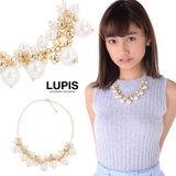 パールビジューロング ネックレス | LUPIS | 詳細画像1