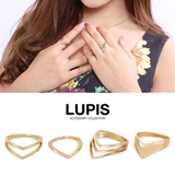 ポインテッドピンキーファランジリングセット(ミディリング) 【指輪 セットリング | LUPIS | 詳細画像1 