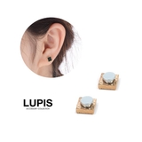 ブラックサークル＆スクエアマグネットピアス  | LUPIS | 詳細画像5 