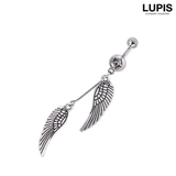 【14G】ツインウイングバナナバーベルボディピアス へそピアス 【サージカルステ… | LUPIS | 詳細画像2 
