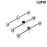 【14G】ジュエルインダストリアルストレートバーベルボディピアス | LUPIS | 詳細画像3 