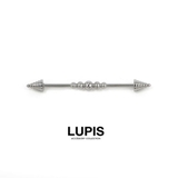 センターボールインダストリアルコーンロングバーベルボディピアス  | LUPIS | 詳細画像2 