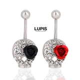 パヴェスカルフラワーバナナバーベルボディピアス へそピアス | LUPIS | 詳細画像2 