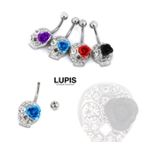 パヴェスカルフラワーバナナバーベルボディピアス へそピアス | LUPIS | 詳細画像5 