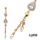 ラディアンスジュエルゴールドバナナバーベルボディピアス へそピアス ピアス | LUPIS | 詳細画像3 