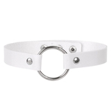 ホワイト | シルバーリングチョーカーネックレス | LUPIS