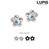 プチフラワーストーンピアス【小ぶり】 | LUPIS | 詳細画像1 