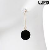 パール×ポンポンファーバックキャッチロングピアス | LUPIS | 詳細画像4
