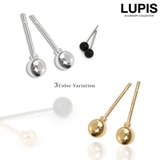 シンプルボールスタッドピアス【小ぶり】 | LUPIS | 詳細画像1 