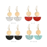 マーブルハーフプレートフックピアス 【アクセサリー アクセ | LUPIS | 詳細画像6 