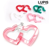 アクリルハートフープピアス | LUPIS | 詳細画像1 