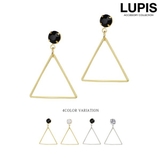 トライアングルストーンピアス | LUPIS | 詳細画像1 