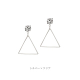 トライアングルストーンピアス | LUPIS | 詳細画像5 