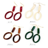 マーブルフープフックピアス  | LUPIS | 詳細画像2 