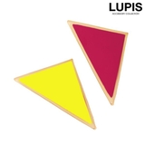 ビビットカラートライアングルダブルリング【2本指リング 指輪】 | LUPIS | 詳細画像1 