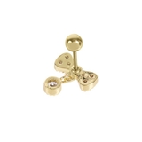 【20G】リボンジュエルストレートバーベルボディピアス | LUPIS | 詳細画像3 