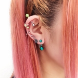 【16G】ネジモチーフバナナバーベルボディピアス・へそピアス | LUPIS | 詳細画像6 